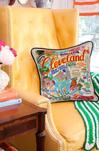 Load image into Gallery viewer, Cleveland Hand-Embroidered Pillow - catstudio