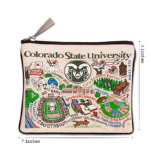 Load image into Gallery viewer, Colorado State University Collegiate Zip Pouch - catstudio
