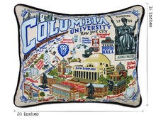 Load image into Gallery viewer, Columbia University Collegiate Embroidered Pillow Pillow catstudio