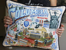 Load image into Gallery viewer, Columbia University Collegiate Embroidered Pillow - catstudio
