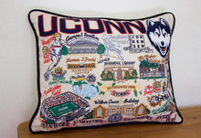 Load image into Gallery viewer, Connecticut, University of Collegiate Embroidered Pillow - catstudio 

