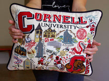 Load image into Gallery viewer, Cornell University Collegiate Embroidered Pillow - catstudio