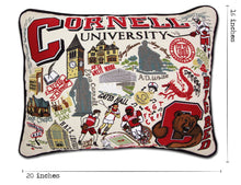 Load image into Gallery viewer, Cornell University Collegiate Embroidered Pillow - catstudio