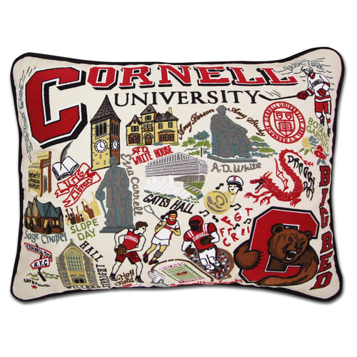Cornell University Collegiate Embroidered Pillow - catstudio