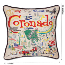 Load image into Gallery viewer, Coronado Embroidered Pillow - catstudio