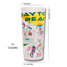 Load image into Gallery viewer, Daytona Beach Drinking Glass - catstudio