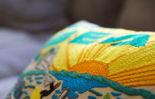 Load image into Gallery viewer, Daytona Beach Hand-Embroidered Pillow - catstudio