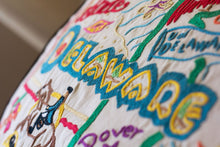 Load image into Gallery viewer, Delaware Hand-Embroidered Pillow - catstudio