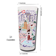 Load image into Gallery viewer, Detroit Drinking Glass - catstudio
