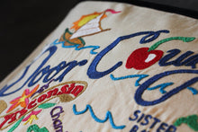 Load image into Gallery viewer, Door County Hand-Embroidered Pillow Pillow catstudio