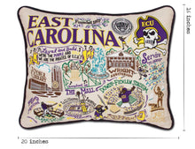 Load image into Gallery viewer, East Carolina University Collegiate Embroidered Pillow - catstudio