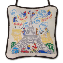 Load image into Gallery viewer, Eiffel Tower Mini Pillow Ornament - catstudio 
