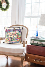 Load image into Gallery viewer, England Hand-Embroidered Pillow - catstudio
