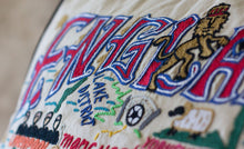 Load image into Gallery viewer, England XL Hand-Embroidered Pillow - catstudio