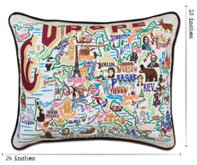 Load image into Gallery viewer, Europe Embroidered Pillow - catstudio