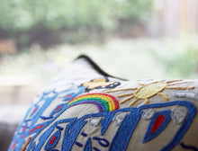 Load image into Gallery viewer, Fire Island Hand-Embroidered Pillow - catstudio