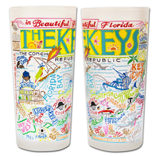 Load image into Gallery viewer, Florida Keys Drinking Glass - catstudio
