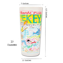 Load image into Gallery viewer, Florida Keys Drinking Glass - catstudio