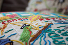 Load image into Gallery viewer, Florida Keys Hand-Embroidered Pillow - catstudio