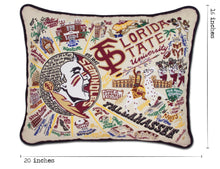 Load image into Gallery viewer, Florida State University Collegiate Embroidered Pillow - catstudio
