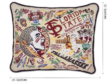 Load image into Gallery viewer, Florida State University Collegiate Embroidered Pillow - catstudio