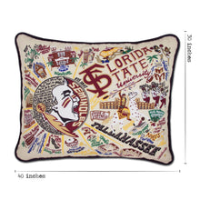 Load image into Gallery viewer, Florida State University Collegiate XL Hand-Embroidered Pillow - catstudio
