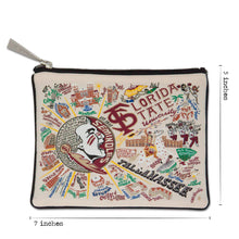 Load image into Gallery viewer, Florida State University Zip Pouch - catstudio

