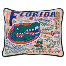 Load image into Gallery viewer, Florida, University of Collegiate XL Hand-Embroidered Pillow - catstudio