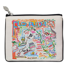 Load image into Gallery viewer, Florida Zip Pouch - Natural - catstudio