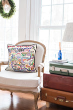 Load image into Gallery viewer, France Hand-Embroidered Pillow - catstudio