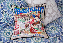 Load image into Gallery viewer, Franklin Hand-Embroidered Pillow Pillow catstudio