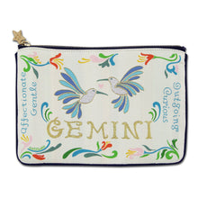 Load image into Gallery viewer, Gemini Astrology Zip Pouch - catstudio