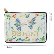 Load image into Gallery viewer, Gemini Astrology Zip Pouch Pouch catstudio