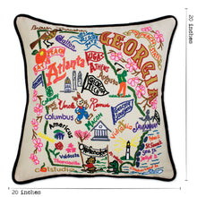 Load image into Gallery viewer, Georgia Hand-Embroidered Pillow - catstudio