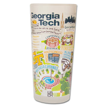 Load image into Gallery viewer, Georgia Tech Collegiate Drinking Glass - catstudio