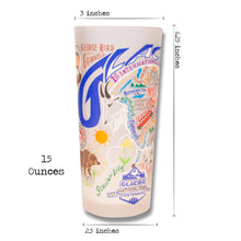 Load image into Gallery viewer, Glacier Park Drinking Glass - catstudio 
