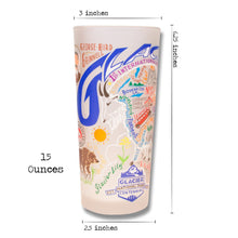 Load image into Gallery viewer, Glacier Park Drinking Glass - catstudio