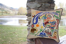 Load image into Gallery viewer, Glacier Park Hand-Embroidered Pillow - catstudio