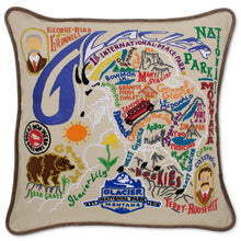 Load image into Gallery viewer, Glacier Park Hand-Embroidered Pillow - catstudio