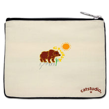 Load image into Gallery viewer, Glacier Zip Pouch - Natural Pouch catstudio