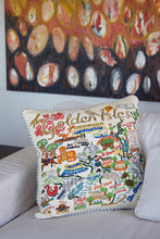 Load image into Gallery viewer, Golden Isles Hand-Embroidered Pillow - catstudio