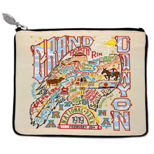 Load image into Gallery viewer, Grand Canyon Zip Pouch - Natural Pouch catstudio