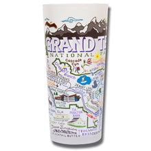 Load image into Gallery viewer, Grand Teton Drinking Glass - catstudio