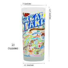 Load image into Gallery viewer, Great Lakes Drinking Glass - catstudio