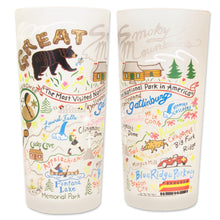Load image into Gallery viewer, Great Smoky Mountains Drinking Glass Glass catstudio