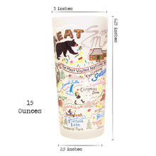 Load image into Gallery viewer, Great Smoky Mountains Drinking Glass Glass catstudio