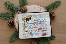 Load image into Gallery viewer, Great Smoky Mountains Zip Pouch - Natural Pouch catstudio