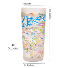 Load image into Gallery viewer, Greece Drinking Glass - catstudio