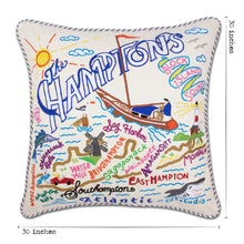 Load image into Gallery viewer, Hamptons XL Hand-Embroidered Pillow XL Pillow catstudio
