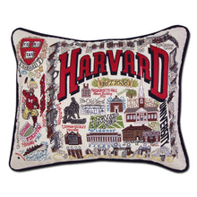 Load image into Gallery viewer, Harvard University Collegiate Embroidered Pillow Pillow catstudio
